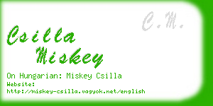 csilla miskey business card